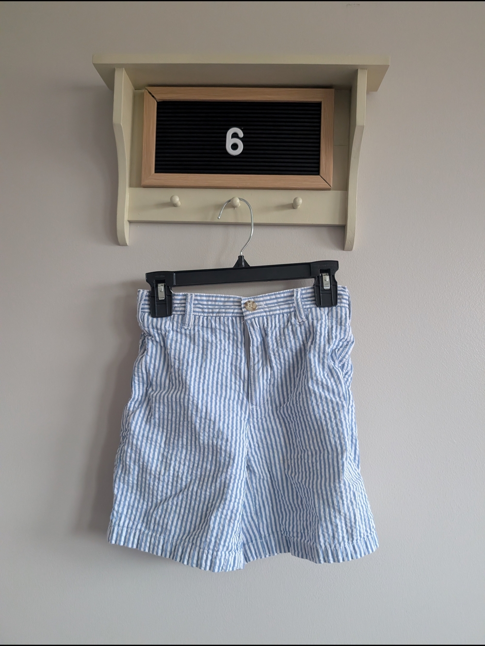 Hartstrings Blue & White Striped Shorts